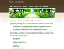 Tablet Screenshot of pacificmentalhealth.com